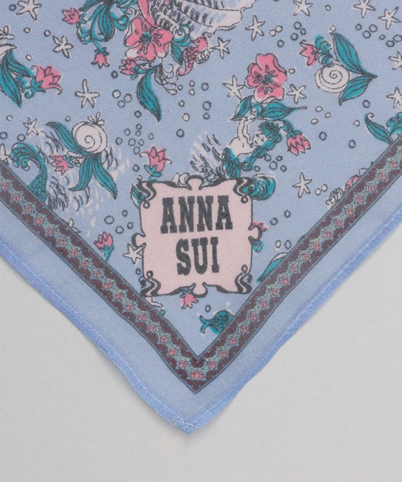 ANNA SUI（アナ スイ）】シルクプリントプチスカーフ2026AW｜オーロラ