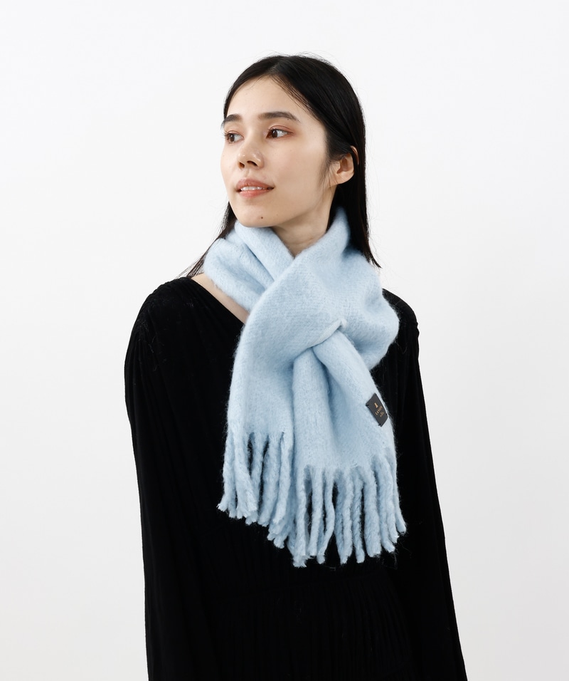 LANVIN en Bleu （ランバン オン ブルー）】モコモコ差し込みマフラー