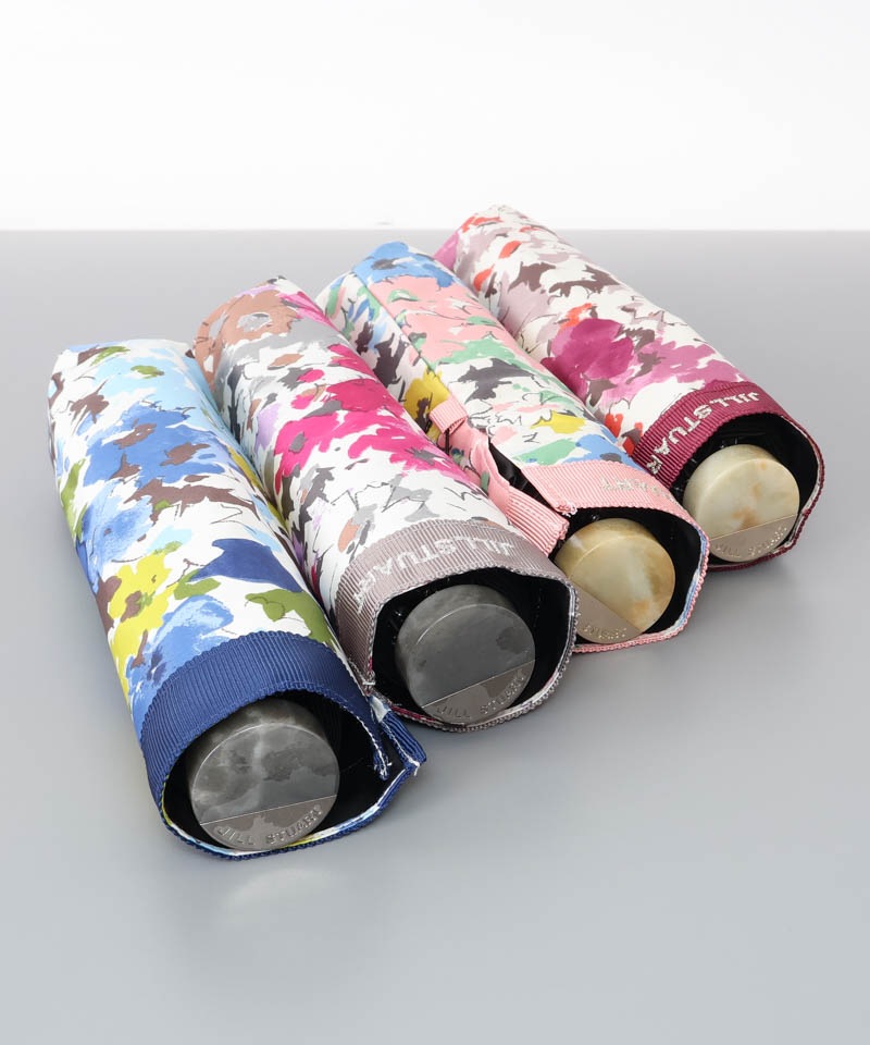 【 JILL STUART（ジル スチュアート）】レトロフラワーオールシーズン傘（折りたたみ傘）