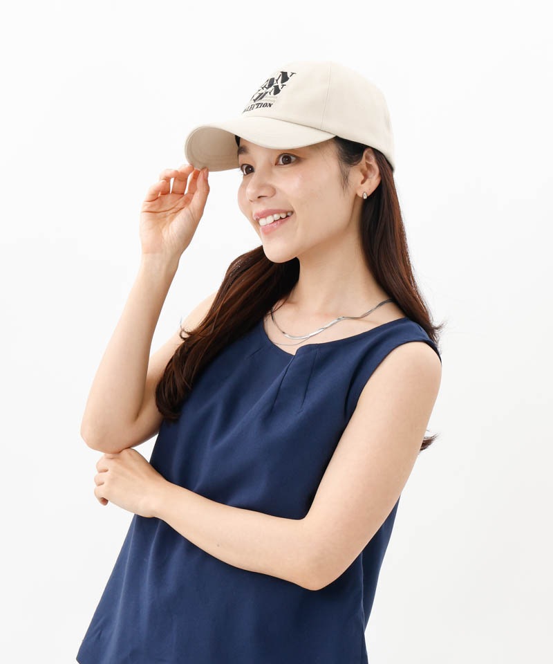 【 LANVIN COLLECTION（ランバン コレクション） 】ＪLロゴ刺しゅうキャップ