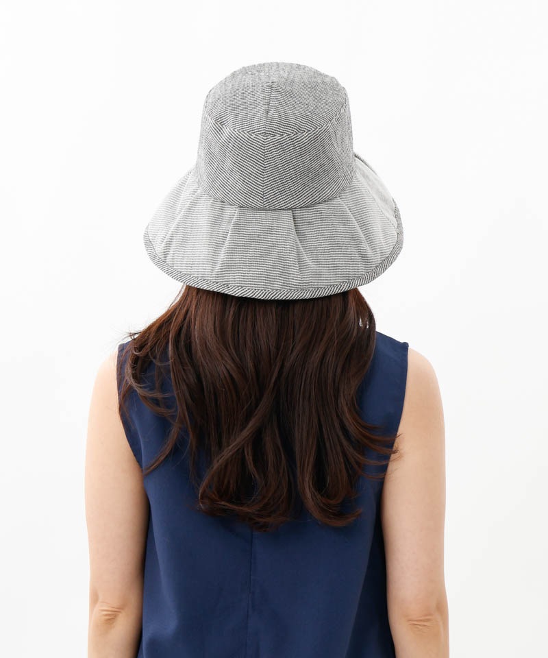 【 LANVIN COLLECTION（ランバン コレクション） 】ギンガムカサブランカハット