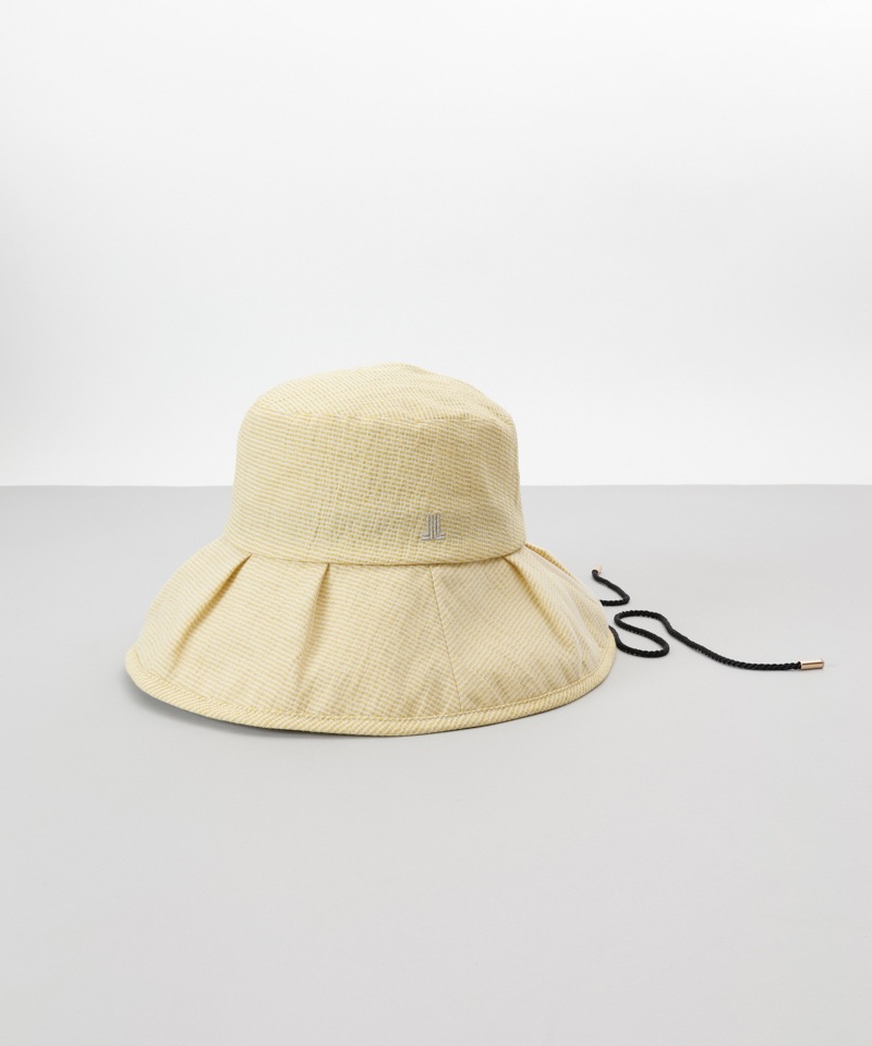 【 LANVIN COLLECTION（ランバン コレクション） 】ギンガムカサブランカハット