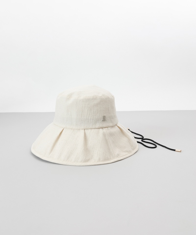 【 LANVIN COLLECTION（ランバン コレクション） 】ギンガムカサブランカハット