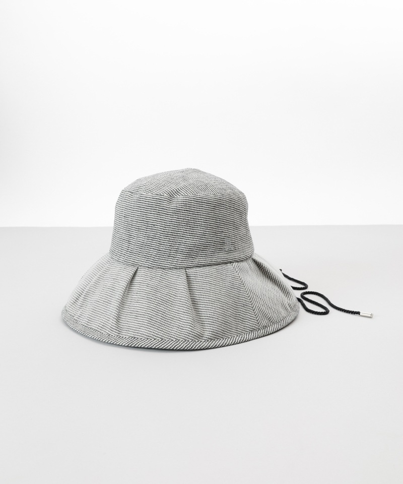 【 LANVIN COLLECTION（ランバン コレクション） 】ギンガムカサブランカハット