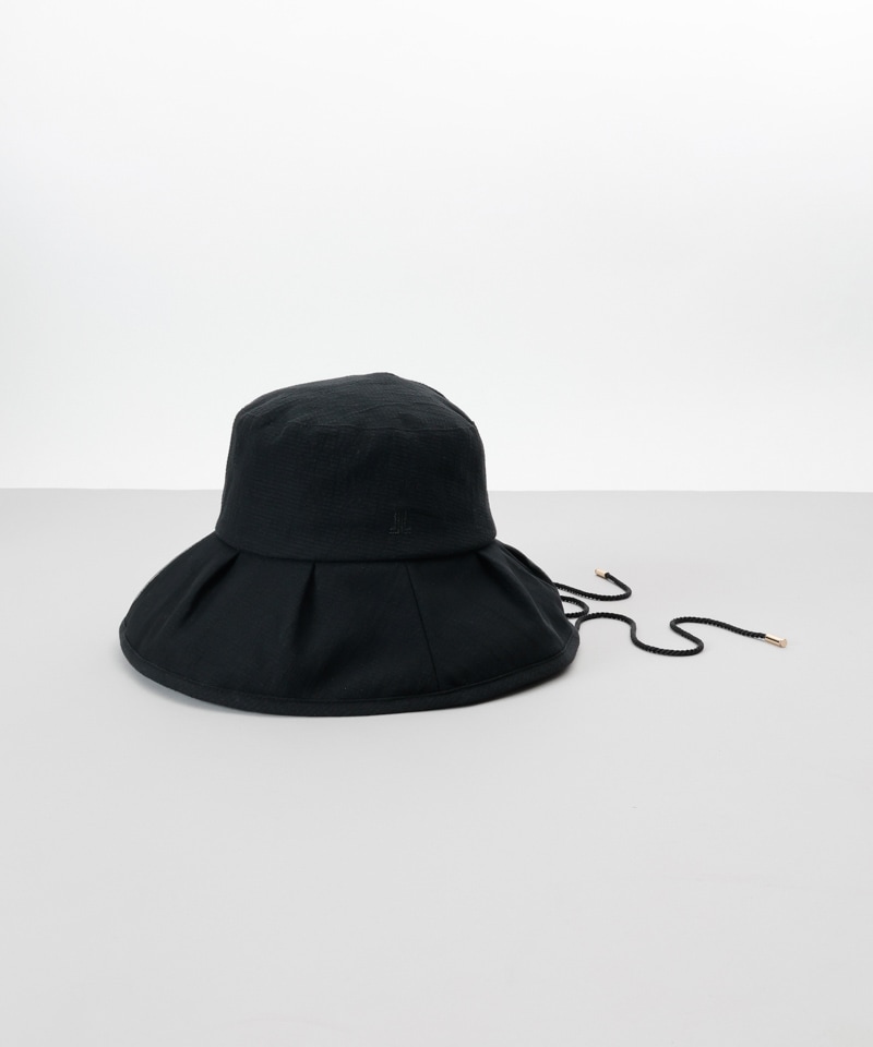 【 LANVIN COLLECTION（ランバン コレクション） 】ギンガムカサブランカハット