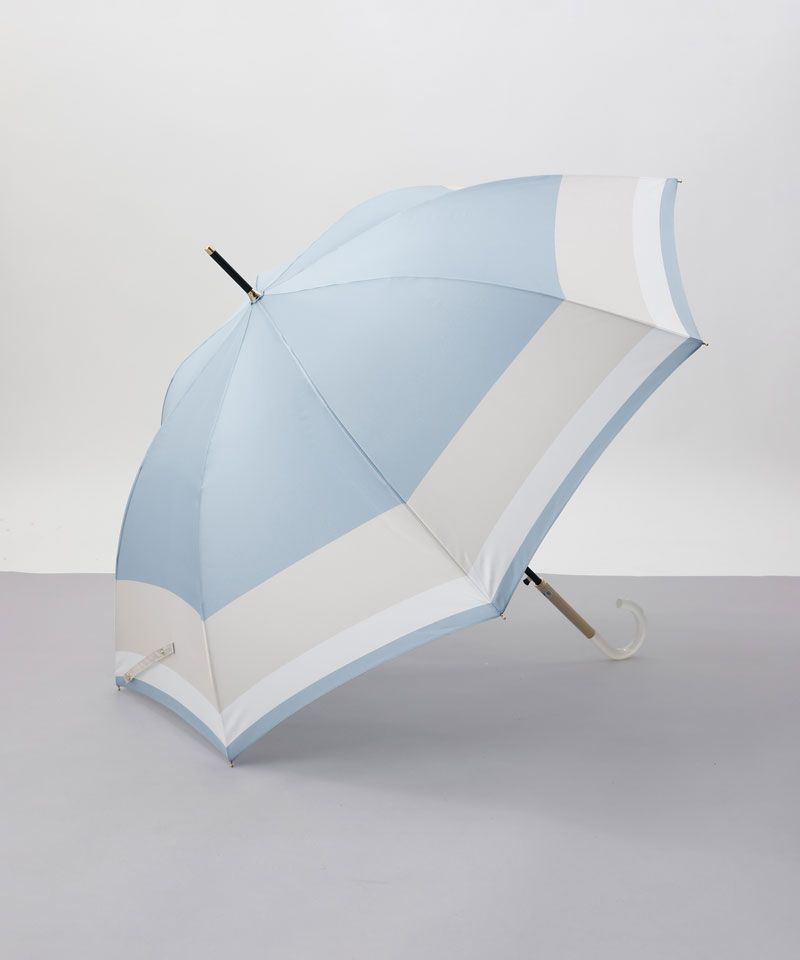 JILL STUART（ジル スチュアート）】 バイカラー柄雨傘（長傘・耐風傘