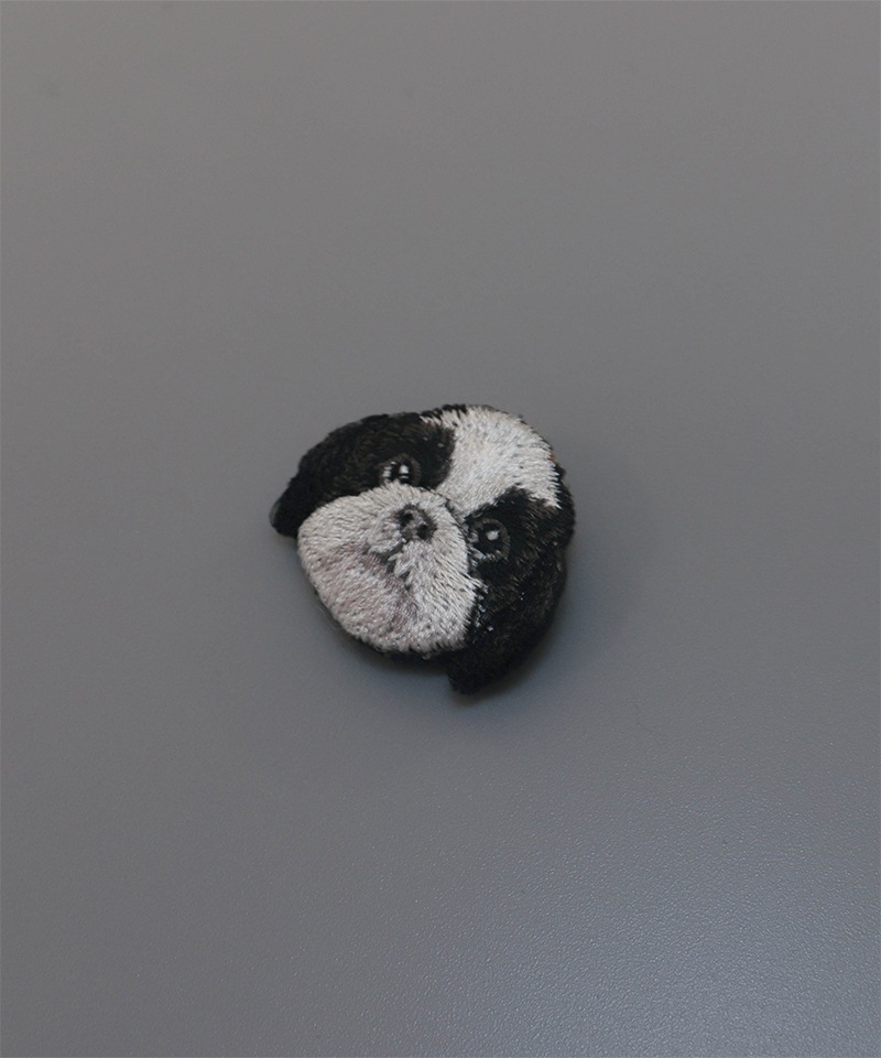 【 LM （エルム）】 ブローチ（シーズー）