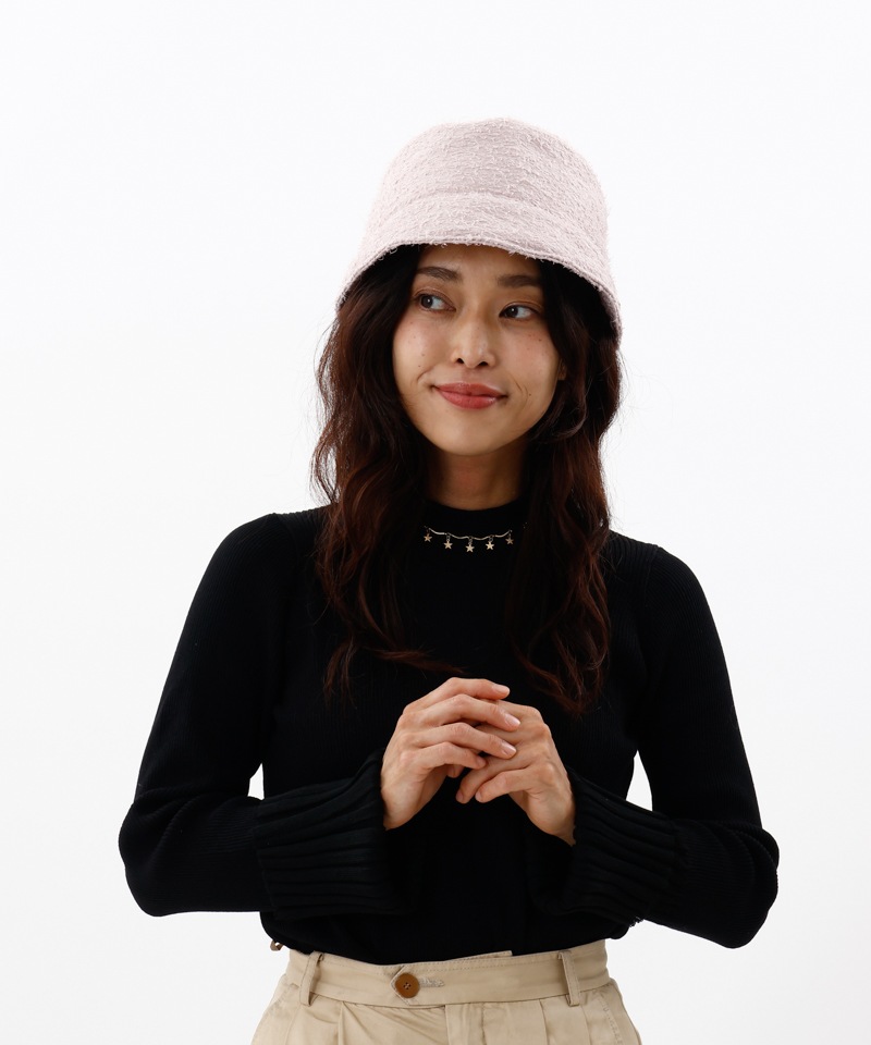 ランバン オン ブルー（LANVIN en Bleu）/【 LANVIN en Bleu 】フィルムジャガード横ハギバケットハット LANVIN en Bleu （ランバン オン ブルー）】フィルムジャガード横ハギ