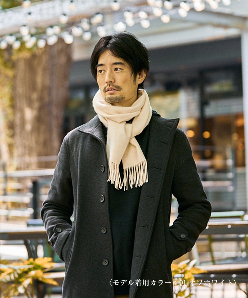 WEB限定】カシミヤ100％ プチマフラー（幅20cm)EC限定品｜オーロラ