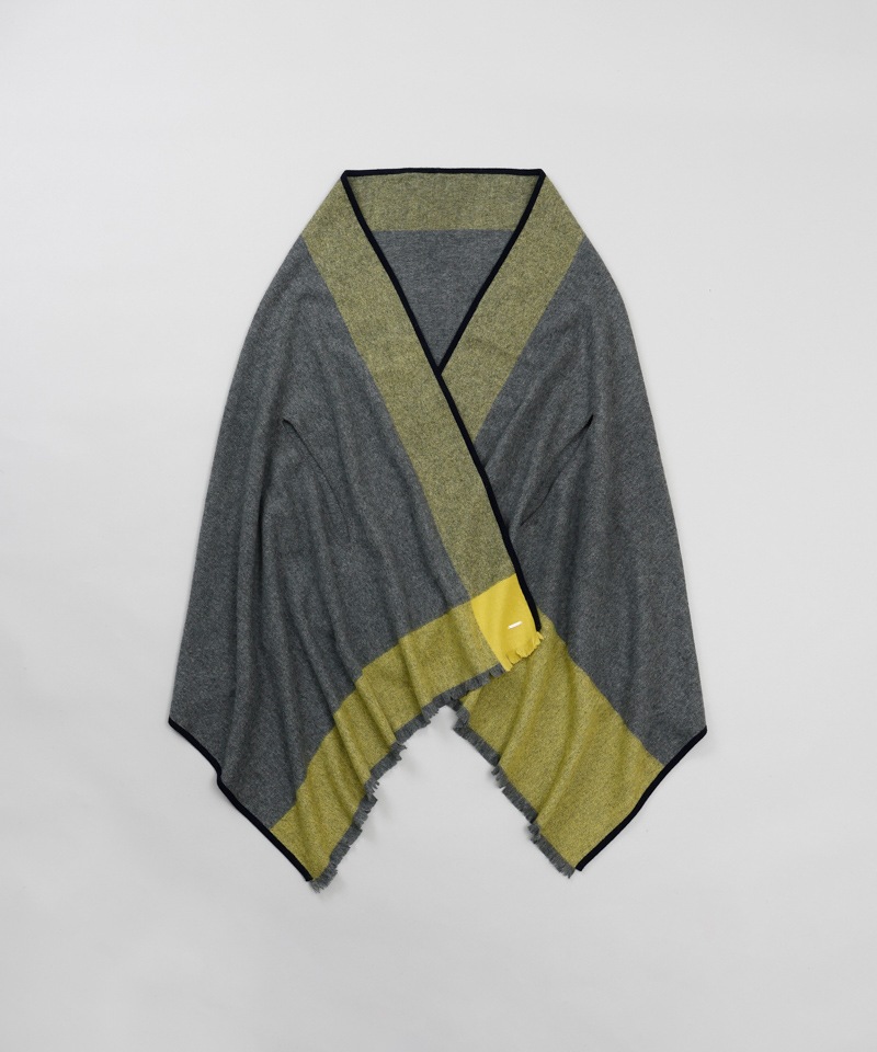 【 Beaurance （ビューランス）】ウールニットパイピングストール