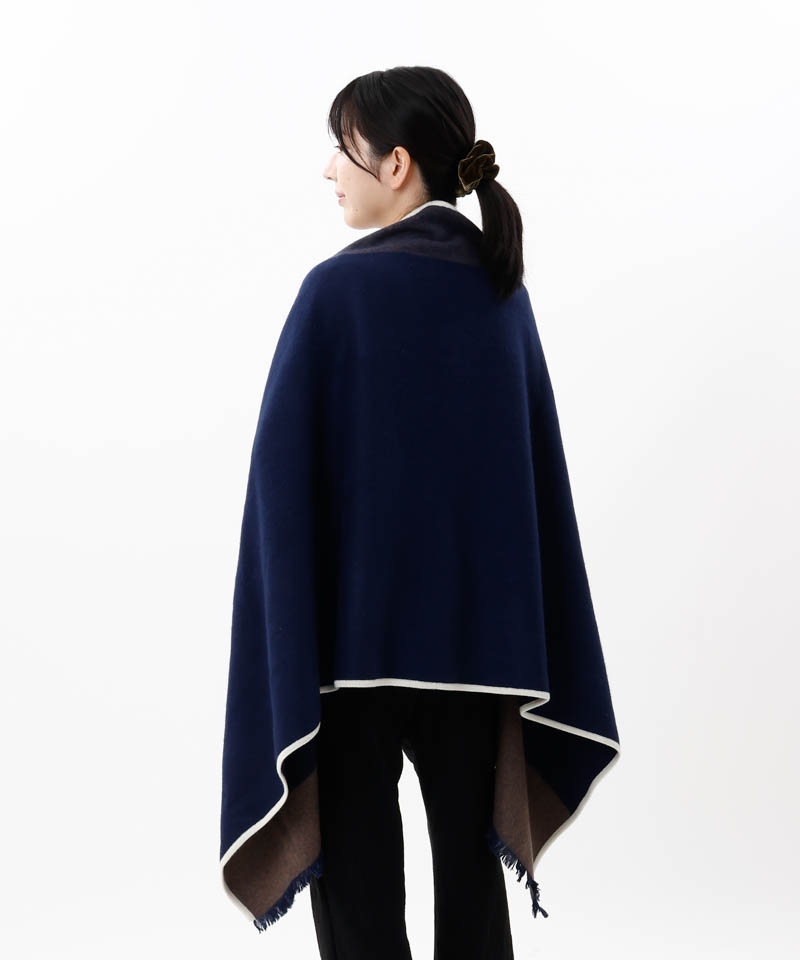 【 Beaurance （ビューランス）】ウールニットパイピングストール