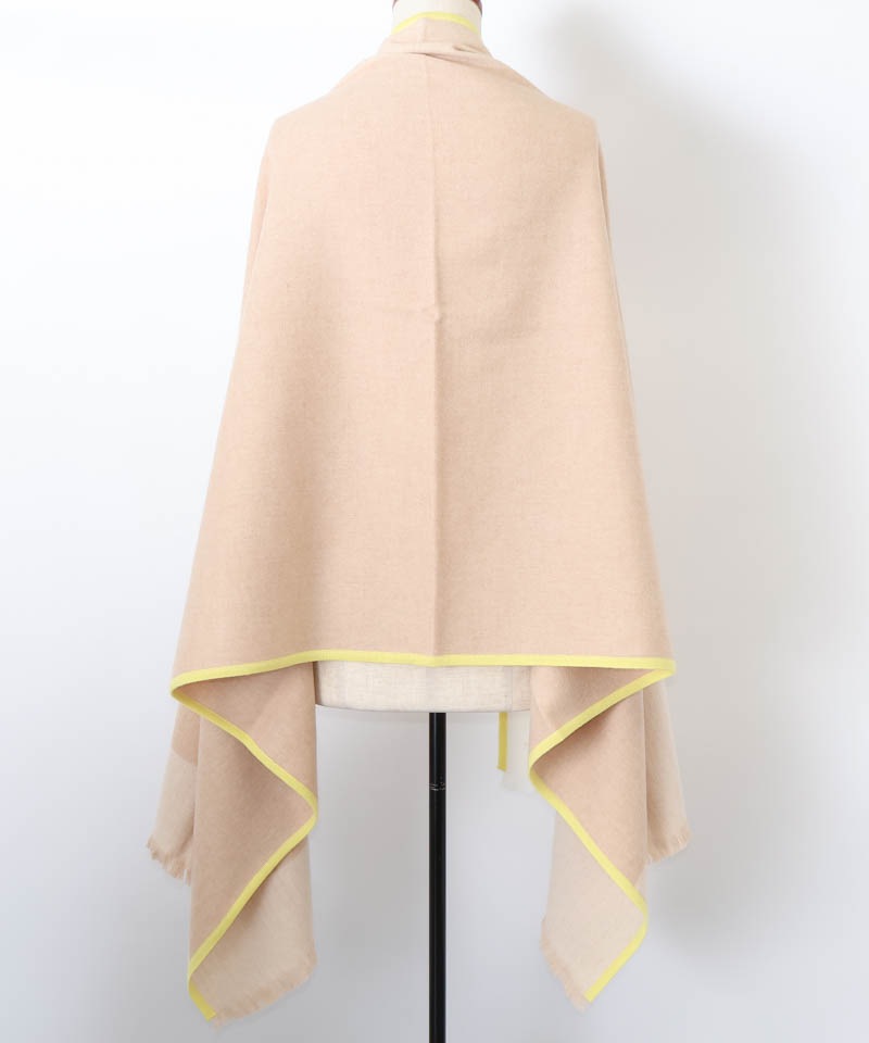 【 Beaurance （ビューランス）】ウールニットパイピングストール