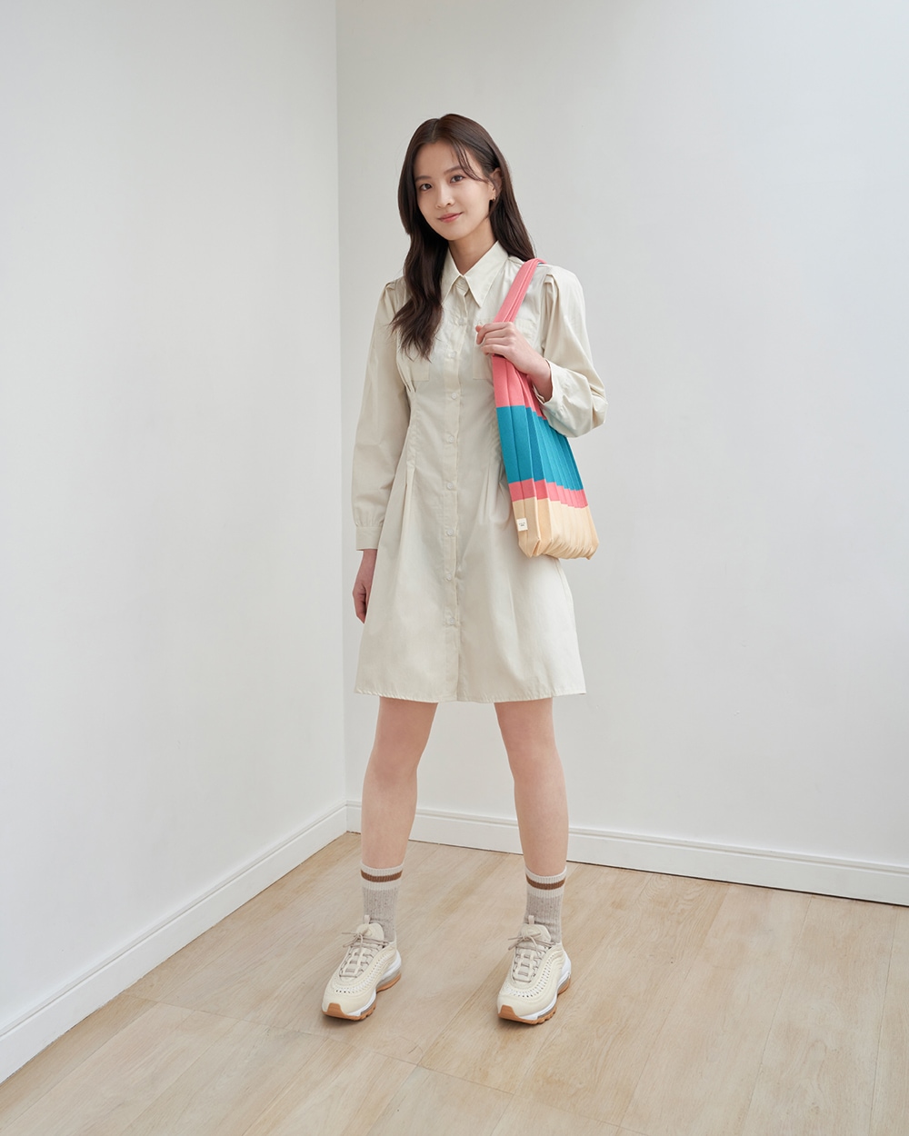 【PLEATS MAMA(プリーツママ)】SHOULDER BAG BLOCK ショルダーバッグブロック