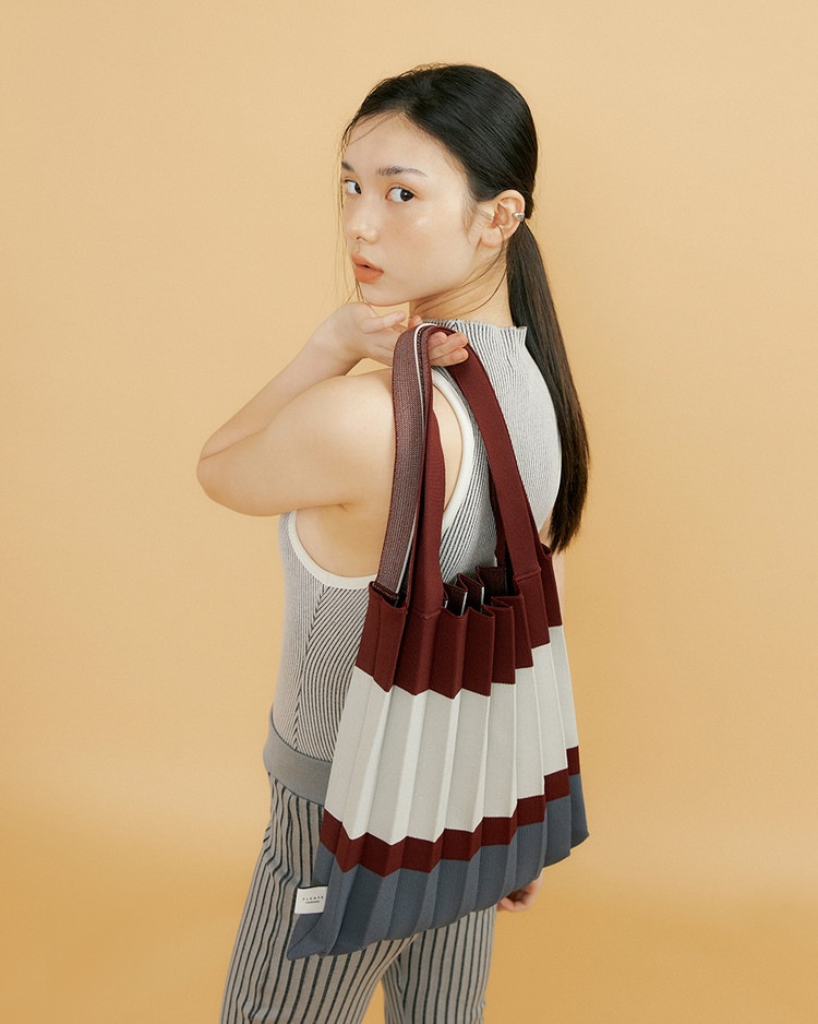 【PLEATS MAMA(プリーツママ)】SHOULDER BAG BLOCK ショルダーバッグブロック