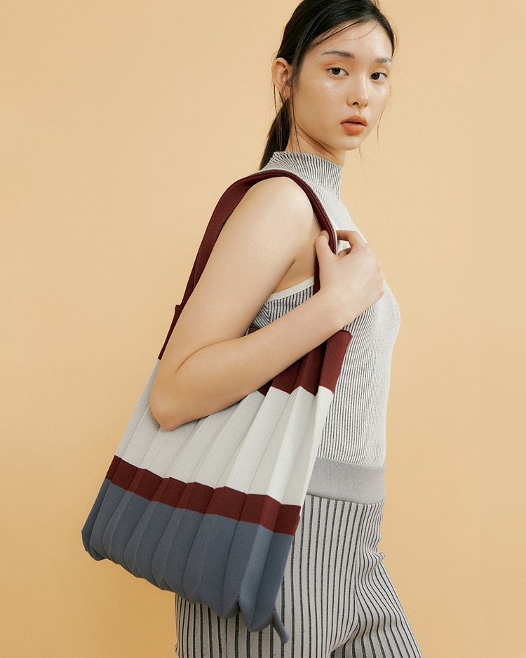 【PLEATS MAMA(プリーツママ)】SHOULDER BAG BLOCK ショルダーバッグブロック