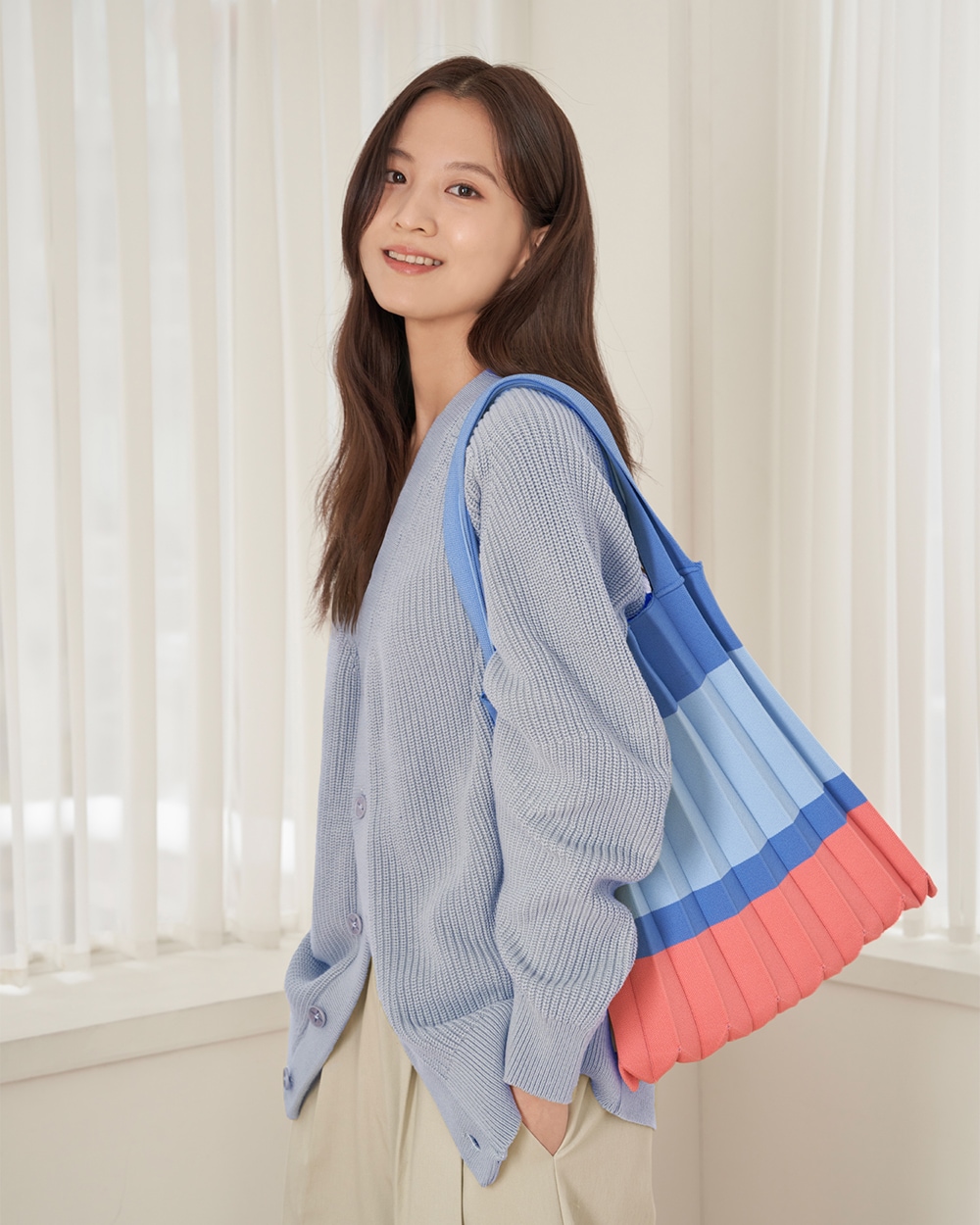 【PLEATS MAMA(プリーツママ)】SHOULDER BAG BLOCK ショルダーバッグブロック