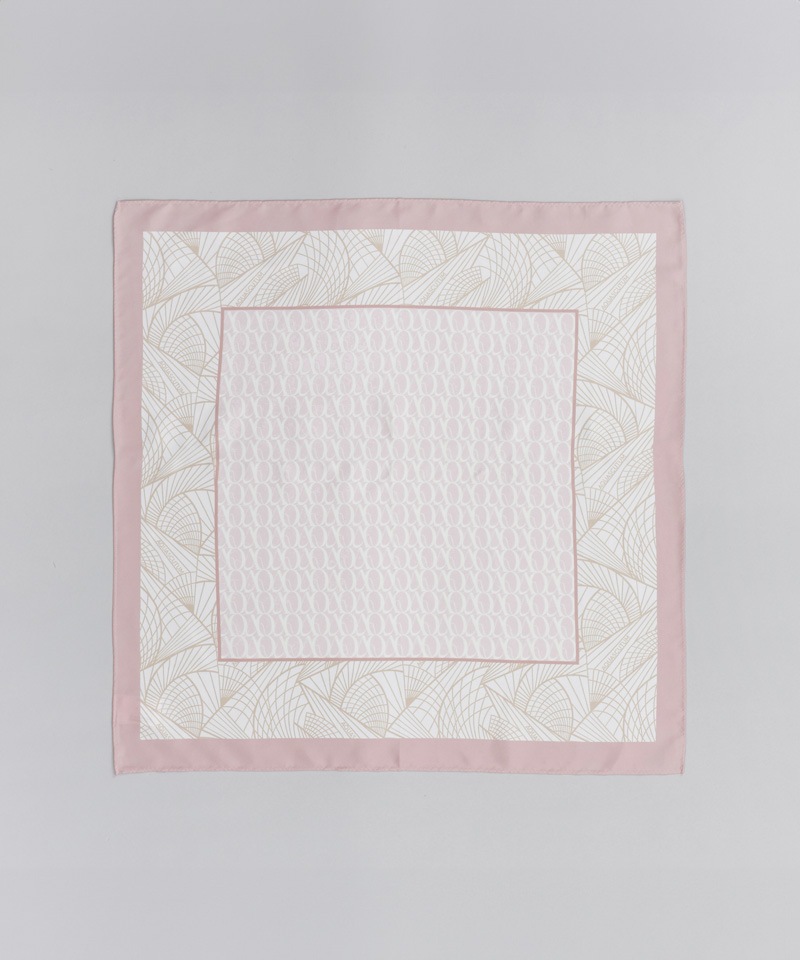 【 Aquascutum（アクアスキュータム）】シルクプリントプチスカーフ(WASH)