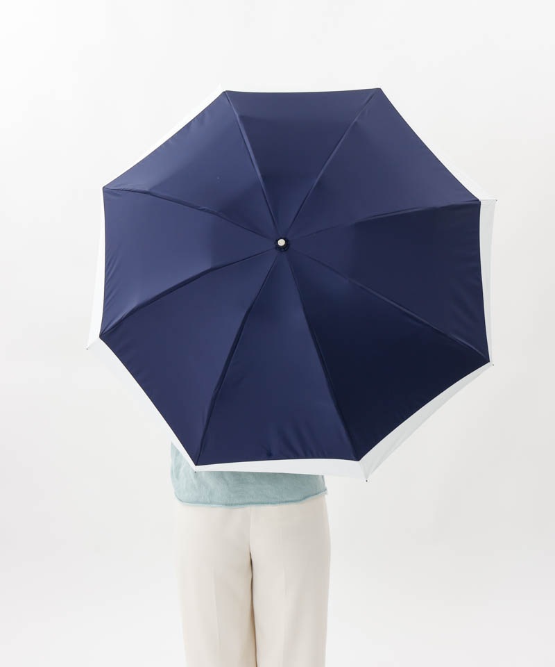 【 BLAO（ブラオ）】サマーシールド　変形切継ぎ晴雨兼用傘(折りたたみ)