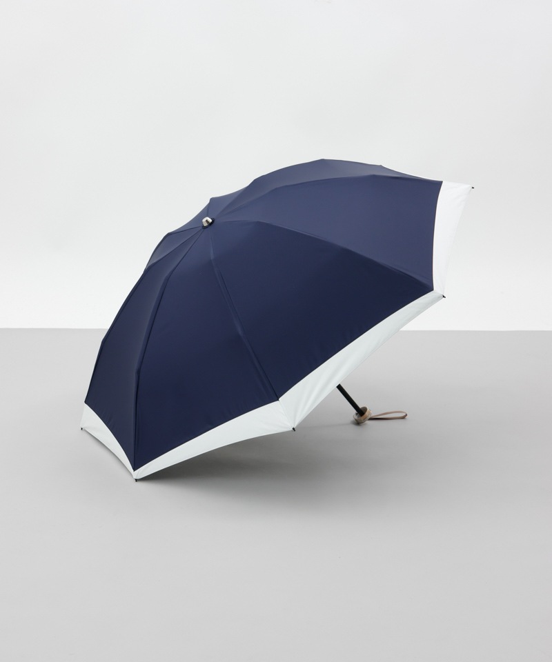 【 BLAO（ブラオ）】サマーシールド　変形切継ぎ晴雨兼用傘(折りたたみ)