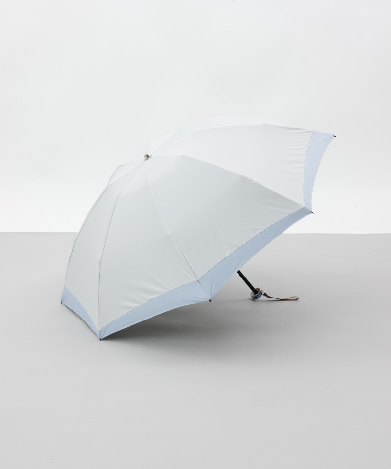 【 BLAO（ブラオ）】サマーシールド　変形切継ぎ晴雨兼用傘(折りたたみ)