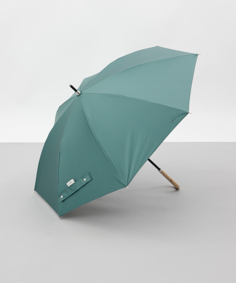 【Ungrid（アングリッド）】無地ロゴワンポイントプリント晴雨兼用傘（長傘）