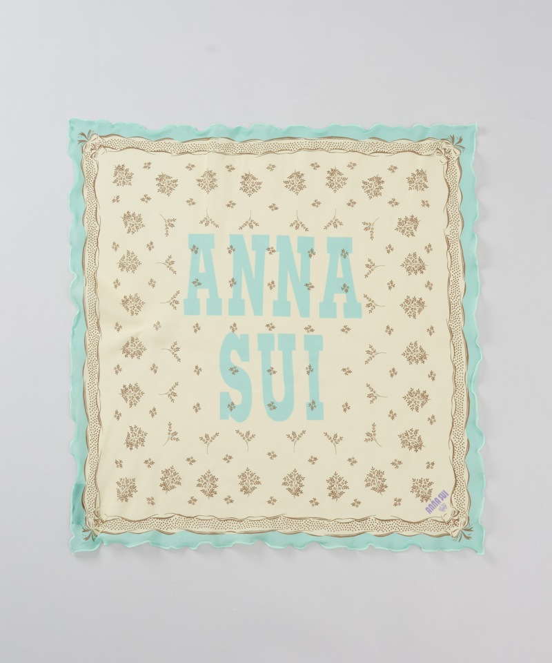 【 ANNA SUI（アナ スイ）】シルクメロープチスカーフ