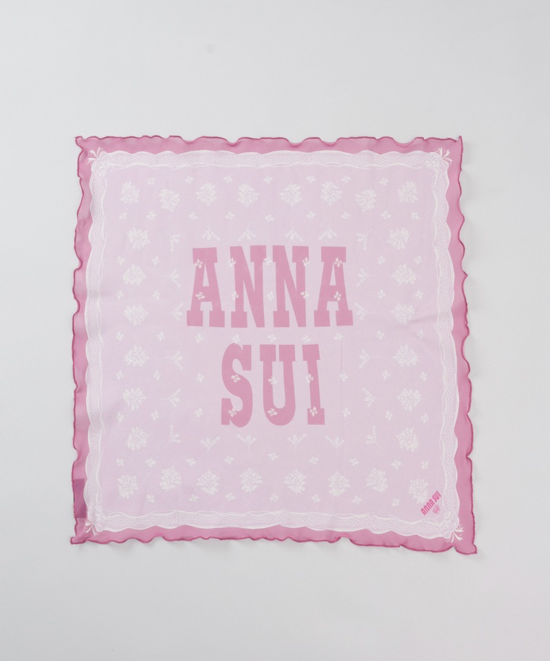 【 ANNA SUI（アナ スイ）】シルクメロープチスカーフ