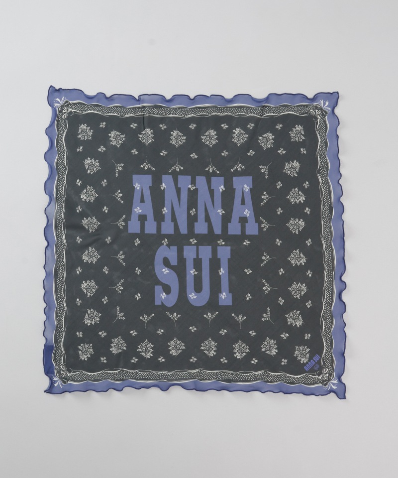 【 ANNA SUI（アナ スイ）】シルクメロープチスカーフ