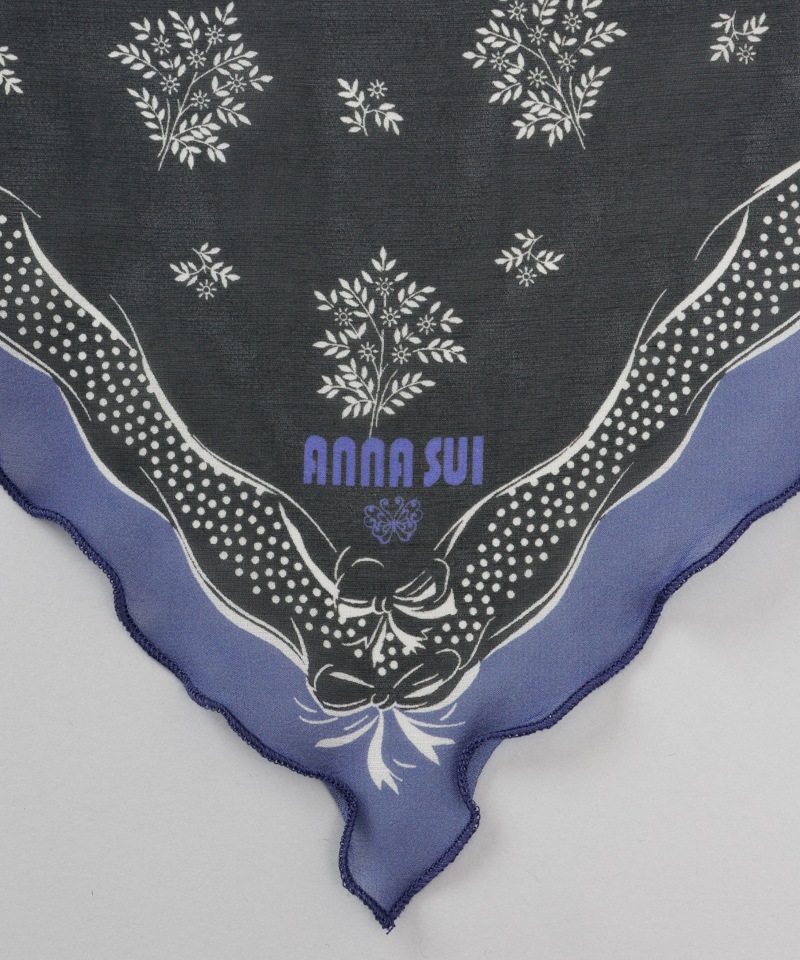 【 ANNA SUI（アナ スイ）】シルクメロープチスカーフ