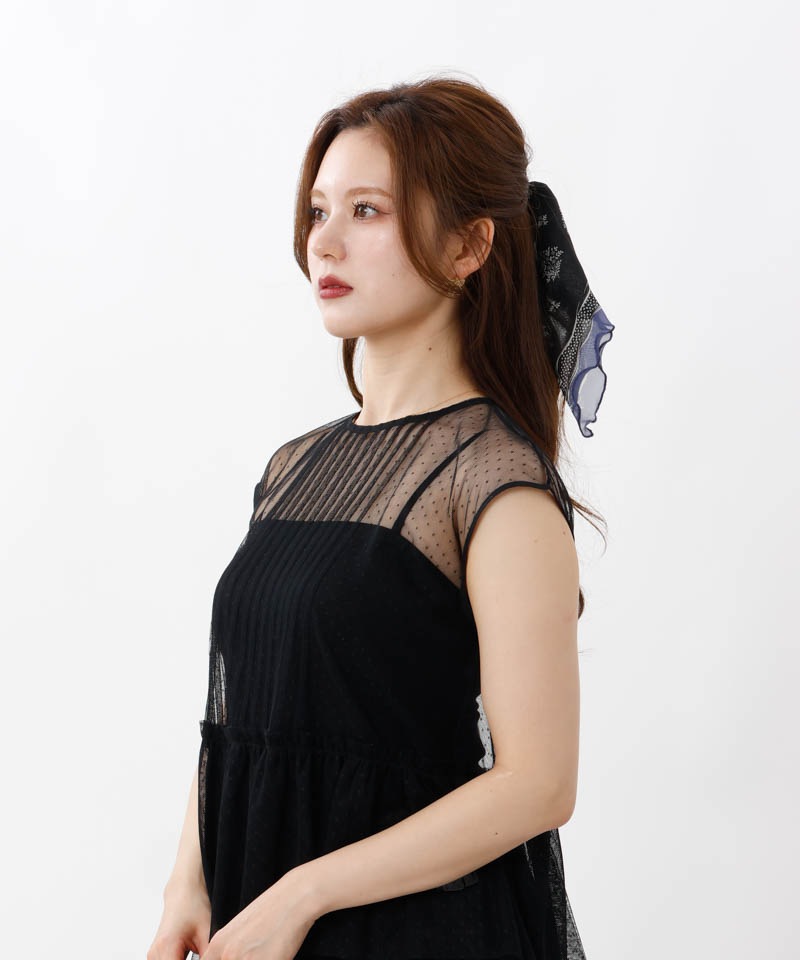 【 ANNA SUI（アナ スイ）】シルクメロープチスカーフ