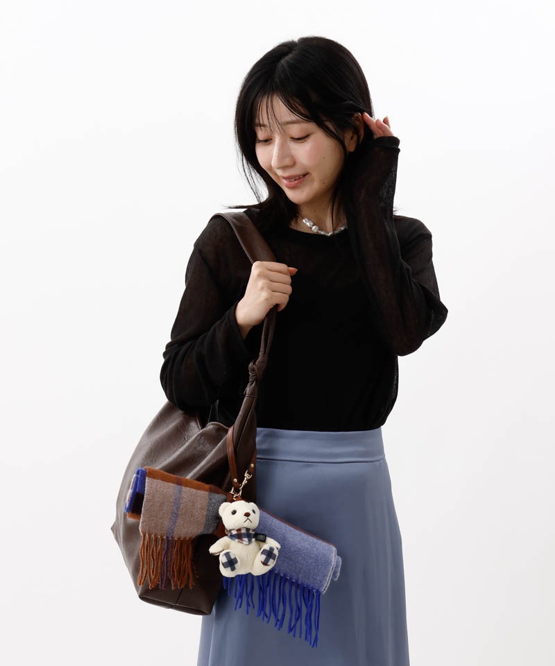 【 Aquascutum（アクアスキュータム）】ストール・マフラークリップ（くま）