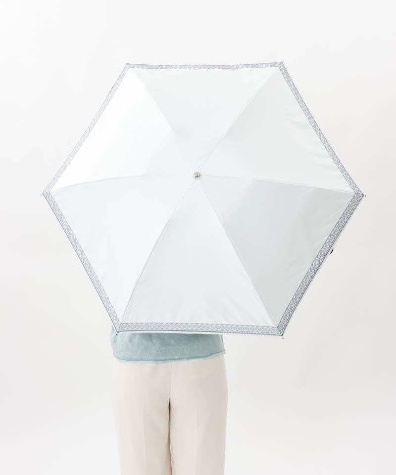 【 BLAO（ブラオ）】サマーシールド　刺しゅう晴雨兼用傘(折りたたみ傘)