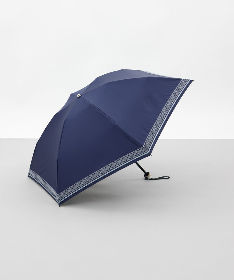 【 BLAO（ブラオ）】サマーシールド　刺しゅう晴雨兼用傘(折りたたみ傘)