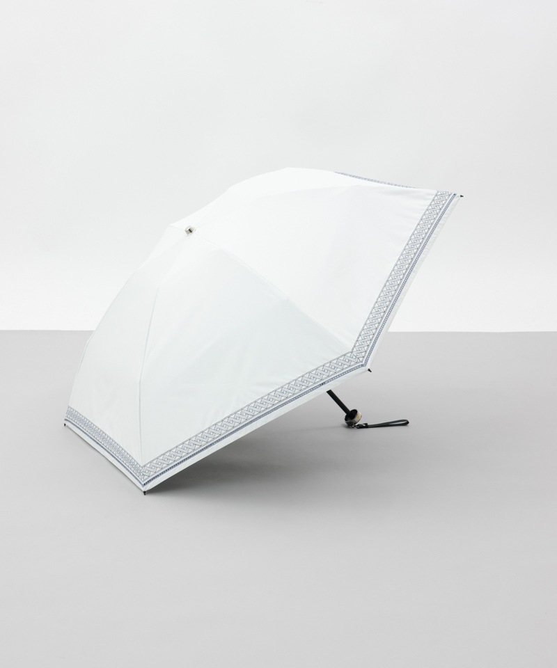 【 BLAO（ブラオ）】サマーシールド　刺しゅう晴雨兼用傘(折りたたみ傘)