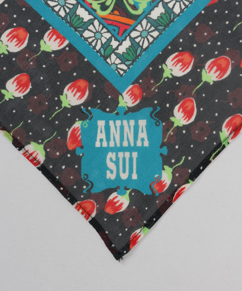 【 ANNA SUI（アナ スイ）】シルクプチスカーフ