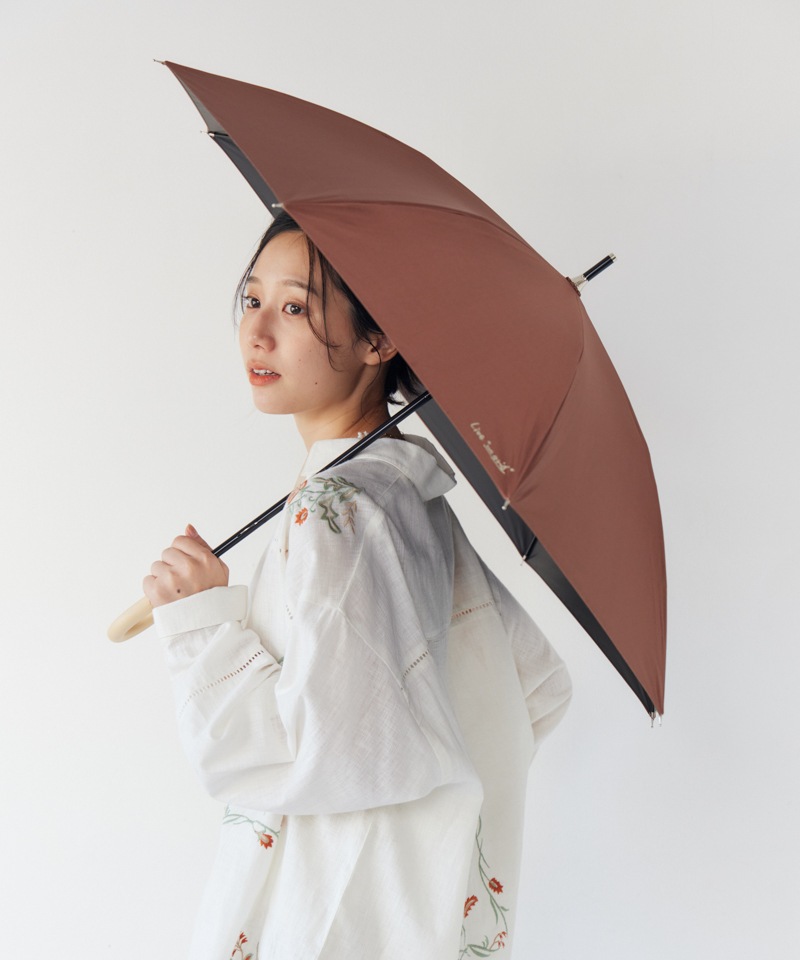 【Ungrid（アングリッド）】カリグラフィープリント晴雨兼用傘（長傘）