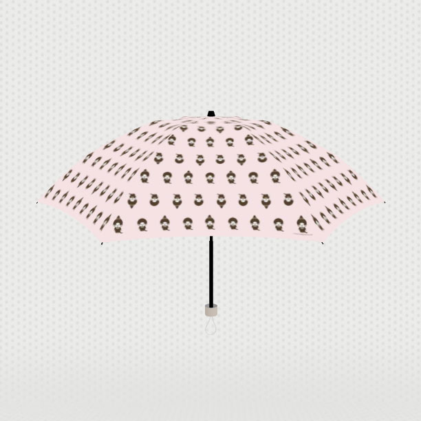 【モンチッチ】シンプルプリント晴雨兼用傘(折りたたみ) 当ストア限定 受注生産品