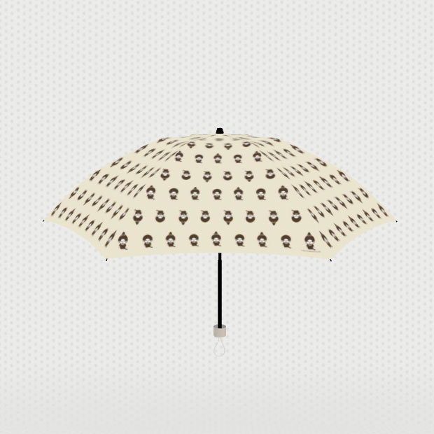 【モンチッチ】 シンプルプリント晴雨兼用傘(折りたたみ)当ストア限定受注生産品