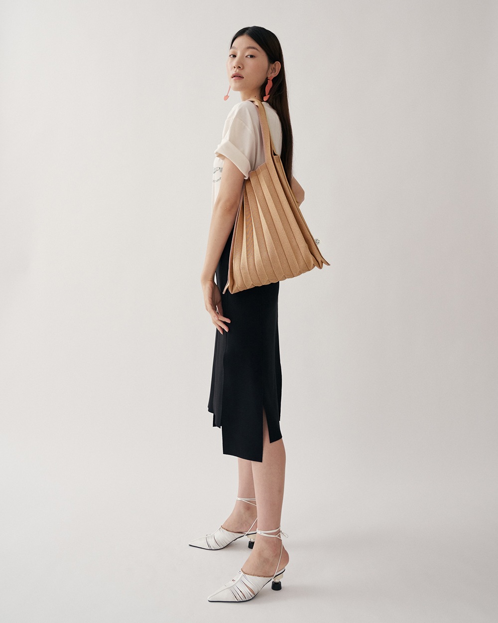 【PLEATS MAMA(プリーツママ)】GLITTER SHOULDER BAG グリッターショルダーバッグ