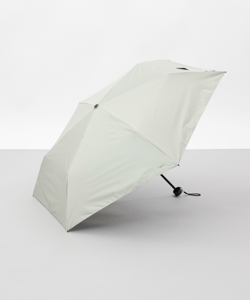 【Ungrid（アングリッド）】無地ロゴワンポイントプリント晴雨兼用傘（折りたたみ）