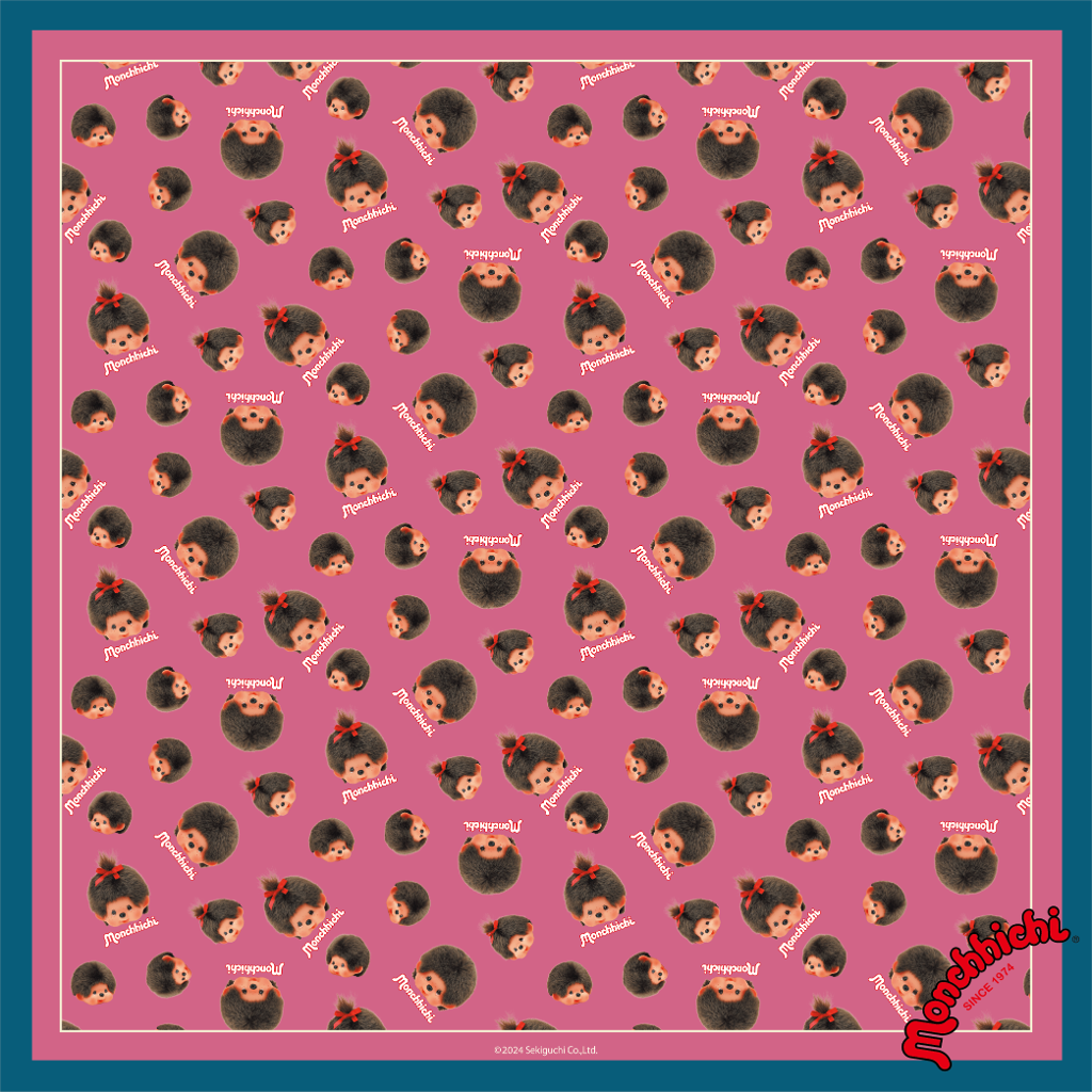 モンチッチ】 レトロフォト(プチスクエアスカーフ)当ストア限定 受注