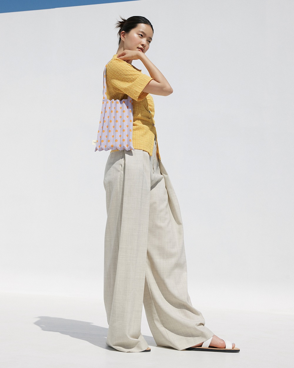 【PLEATS MAMA(プリーツママ)】MINI SHOULDER BAG DOT  ミニショルダーバッグ　ドット