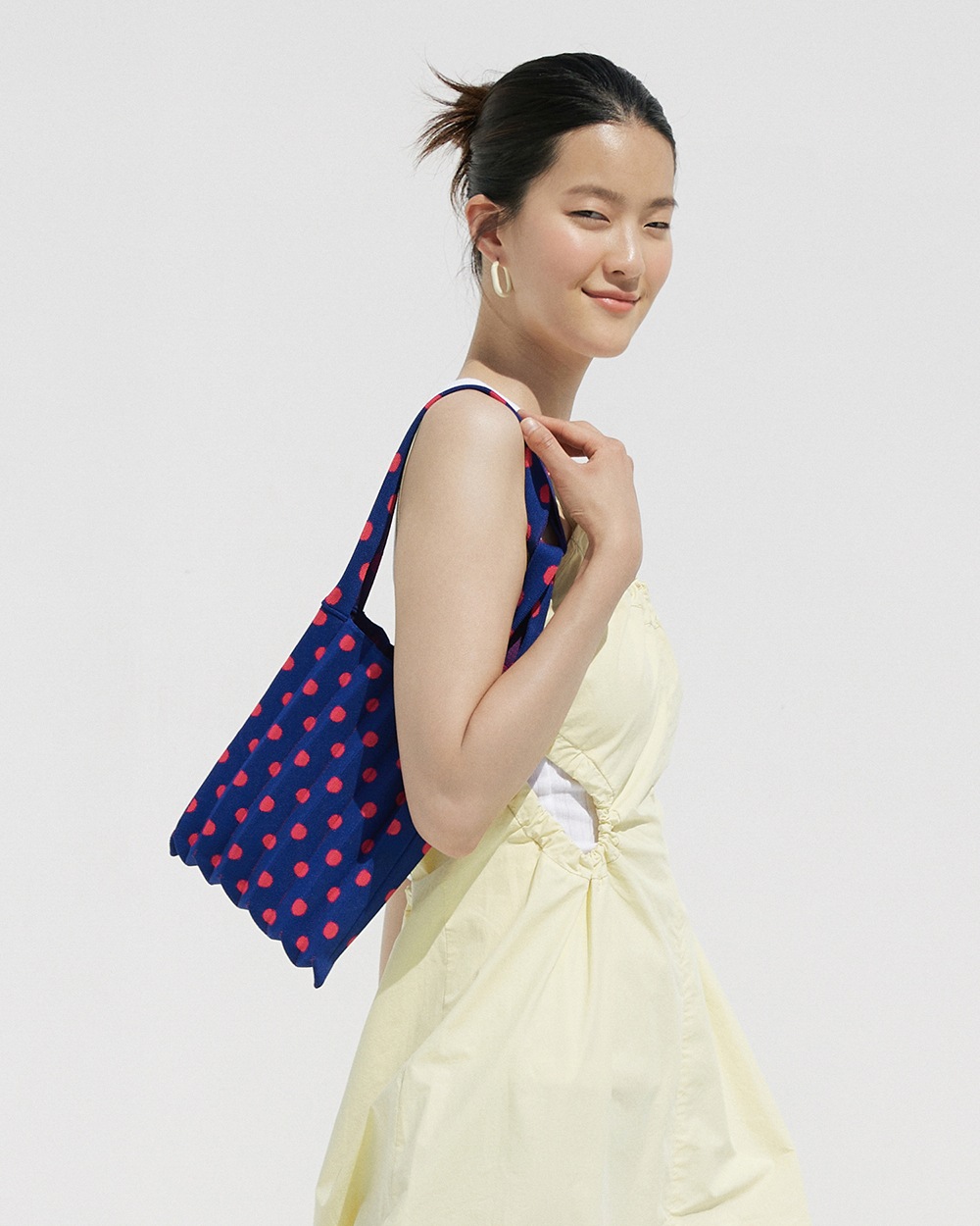 【PLEATS MAMA(プリーツママ)】MINI SHOULDER BAG DOT  ミニショルダーバッグ　ドット