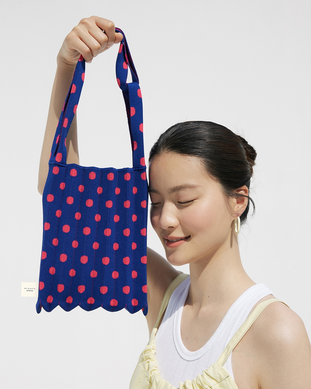 【PLEATS MAMA(プリーツママ)】MINI SHOULDER BAG DOT  ミニショルダーバッグ　ドット