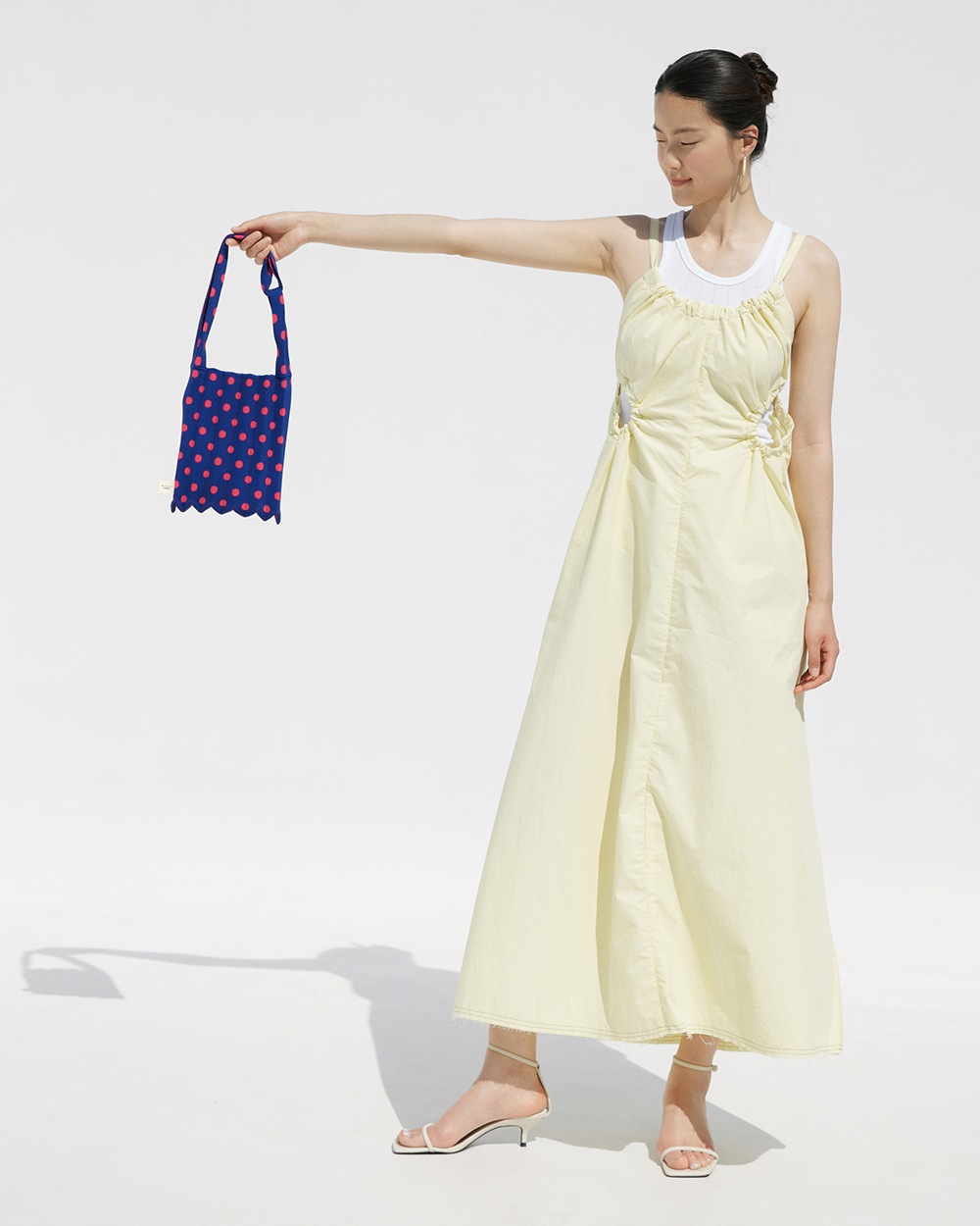【PLEATS MAMA(プリーツママ)】MINI SHOULDER BAG DOT  ミニショルダーバッグ　ドット