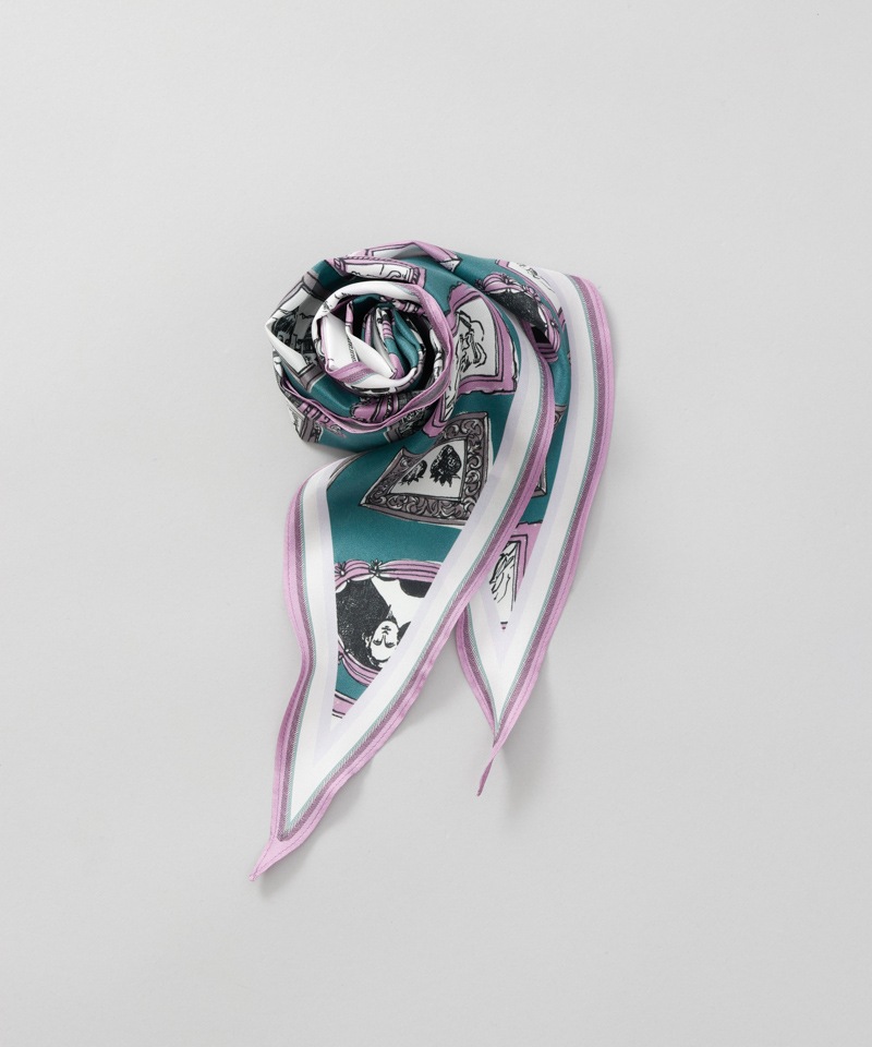 【 Beaurance （ビューランス）】シルクひし形スカーフ