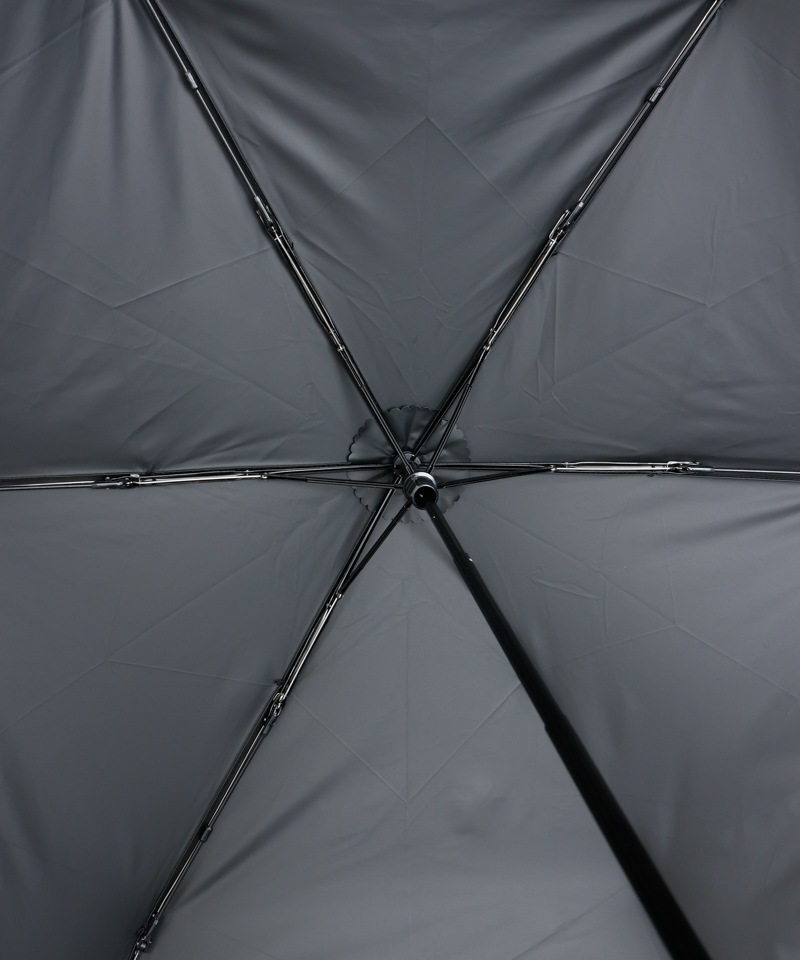 【Ungrid（アングリッド）】裾ボーダープリント晴雨兼用傘（折りたたみ）
