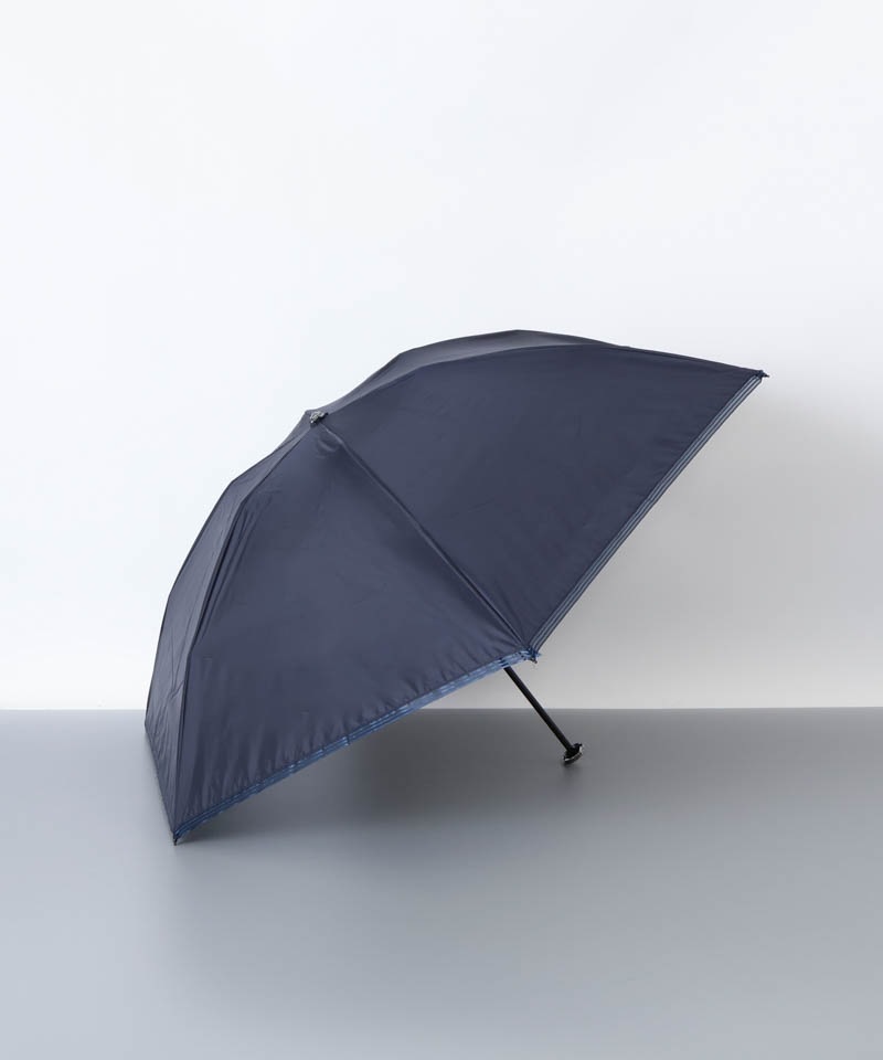 【 BLAO（ブラオ）】オーガンジーストライプテープ晴雨兼用傘(折りたたみ傘)