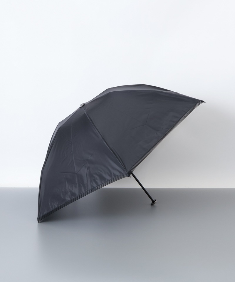【 BLAO（ブラオ）】オーガンジーストライプテープ晴雨兼用傘(折りたたみ傘)