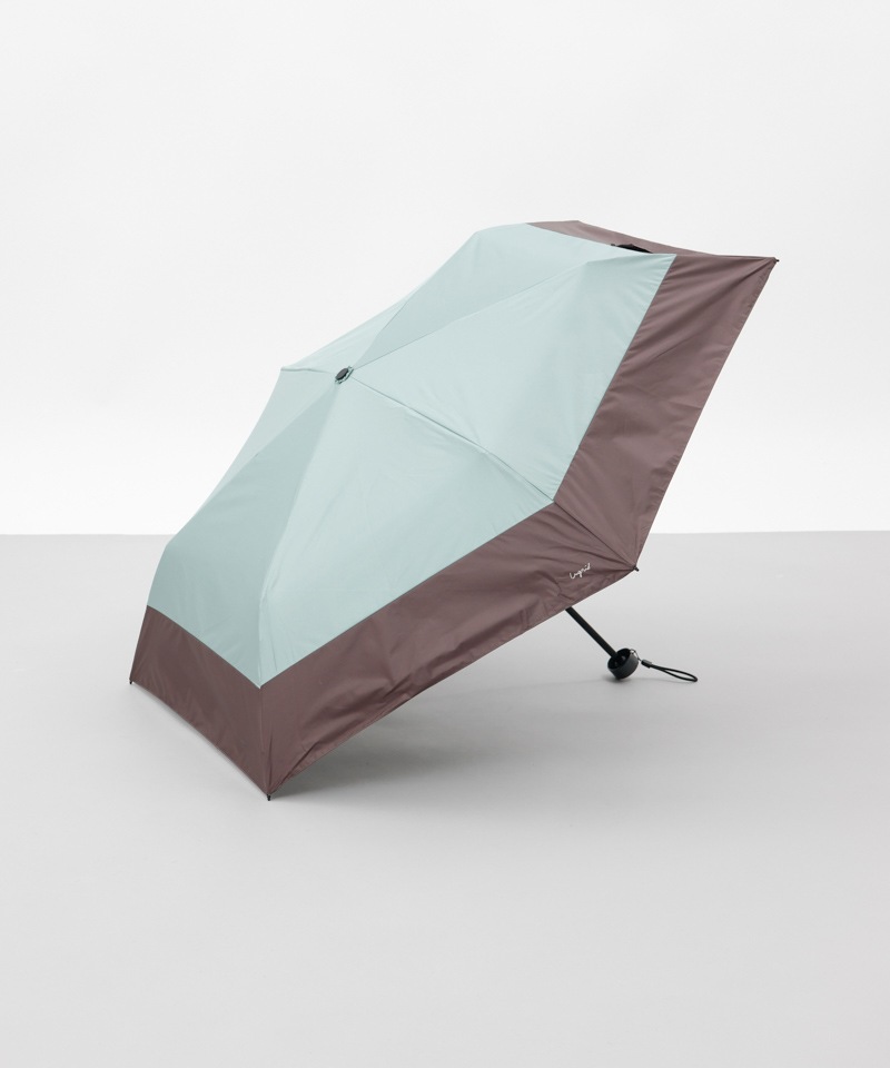 【Ungrid（アングリッド）】切継ぎロゴプリント晴雨兼用傘（折りたたみ）